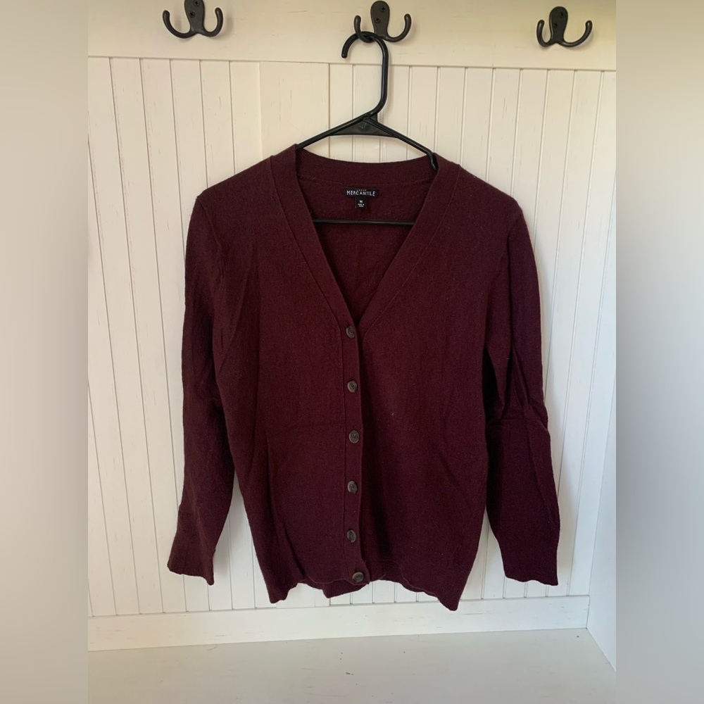 J Crew Mercantile Button Up Sweater